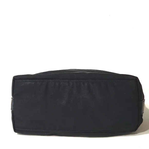 VTG Gucci Authentic 000062 Black Nylon Leather Handbag Shoulder Purse - Picture 10 of 16